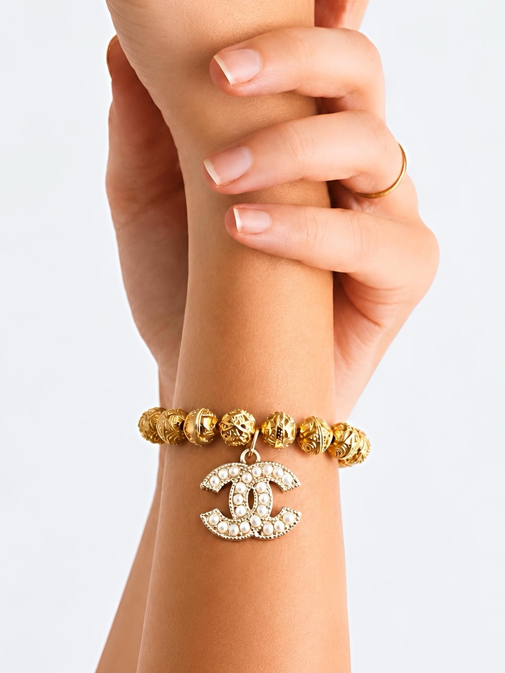 Authentic Repurposed Luxury 18K Gold Filled Balinese Bracelet